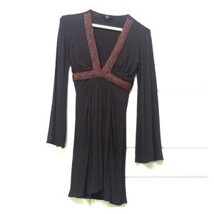 Brown long sleeve dress